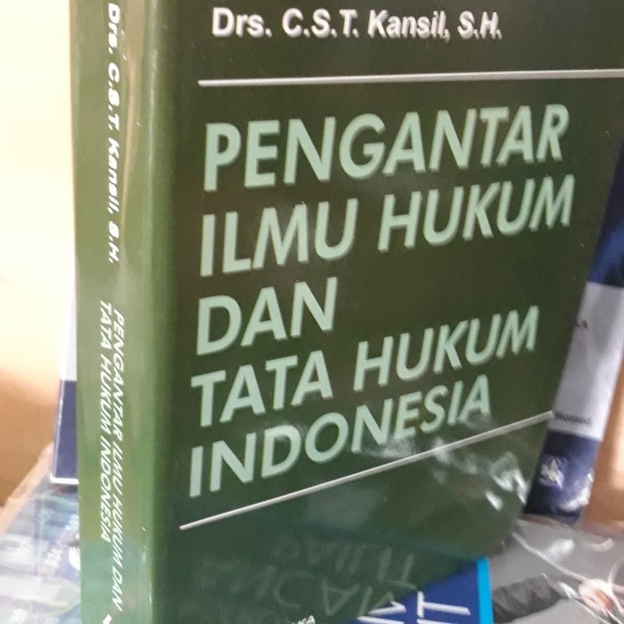 

Terbaru Buku Pengantar Ilmu Hukum Dan Tata Hukum Indonesia By C.S.T. Kansil