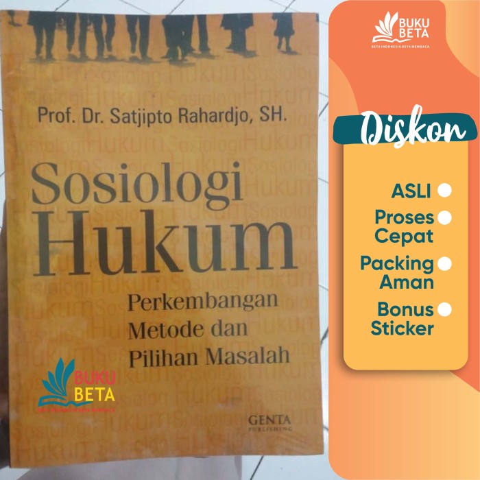 

Terlaris Sosiologi Hukum - Satjipto Rahardjo