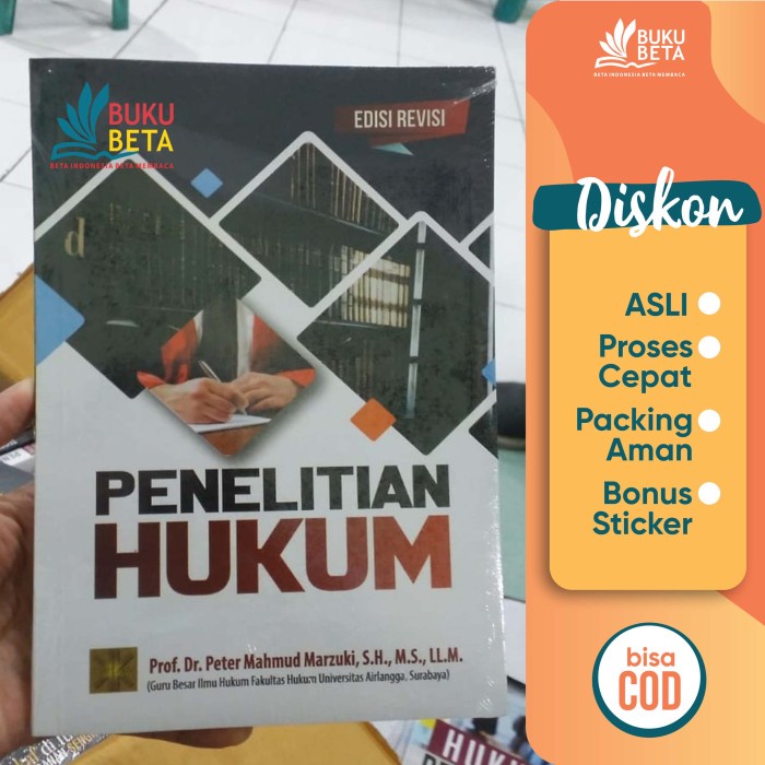 

Baru Penelitian Hukum Edisi Revisi - Peter Mahmud Marzuki