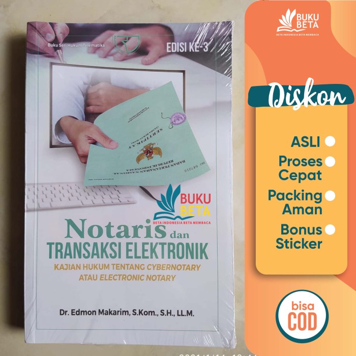 

Murah Notaris Dan Transaksi Elektronik - Edmon Makarim