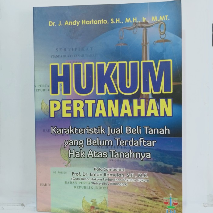 

Baru Buku Hukum Pertanahan Karakteristik Jual Beli Tanah