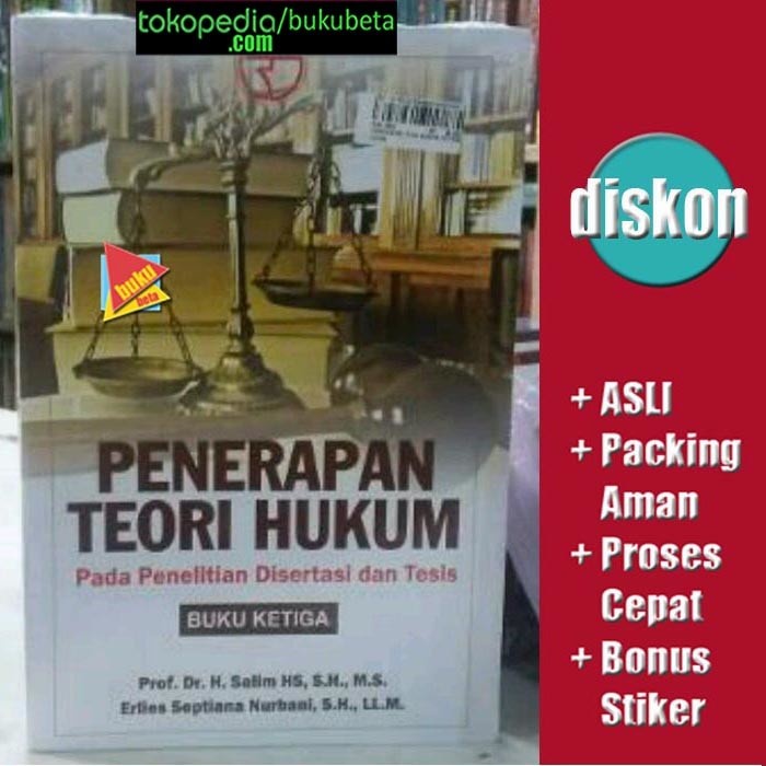 

Termurah Penerapan Teori Hukum Buku Ketiga - Salim Dan Erlies Septiana Nurbaini