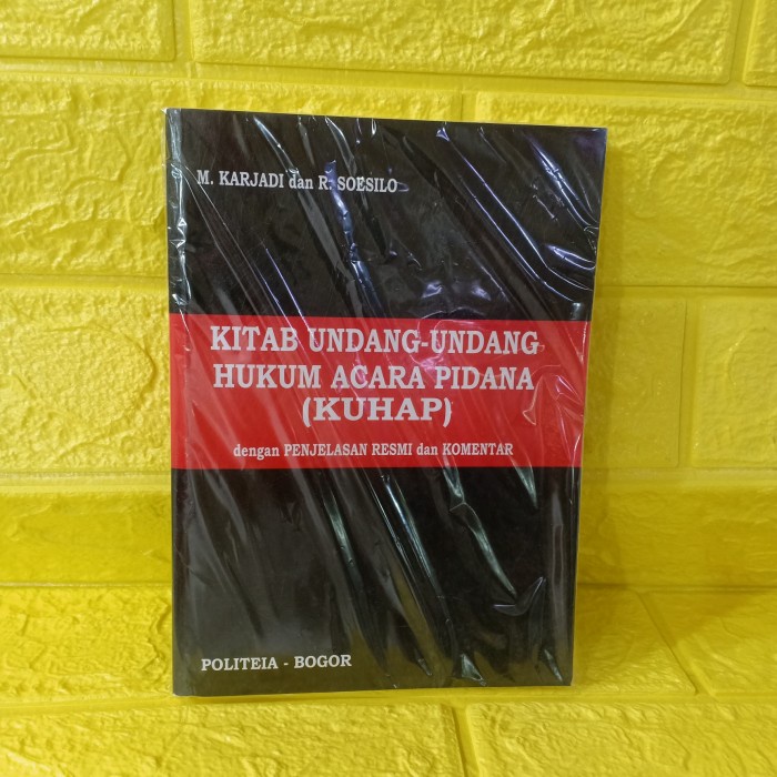 

Murah Kitab Undang Undang Hukum Acara Pidana ( Kuhap )