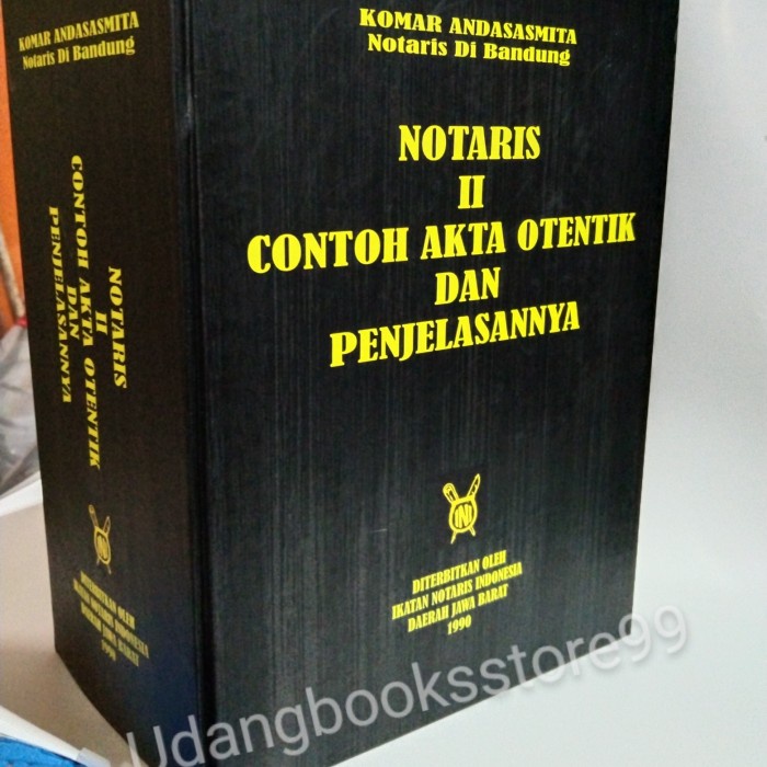 

Terlaris Buku Notaris Ii Contoh Akta Otentik Dan Penjelasannya By Komar