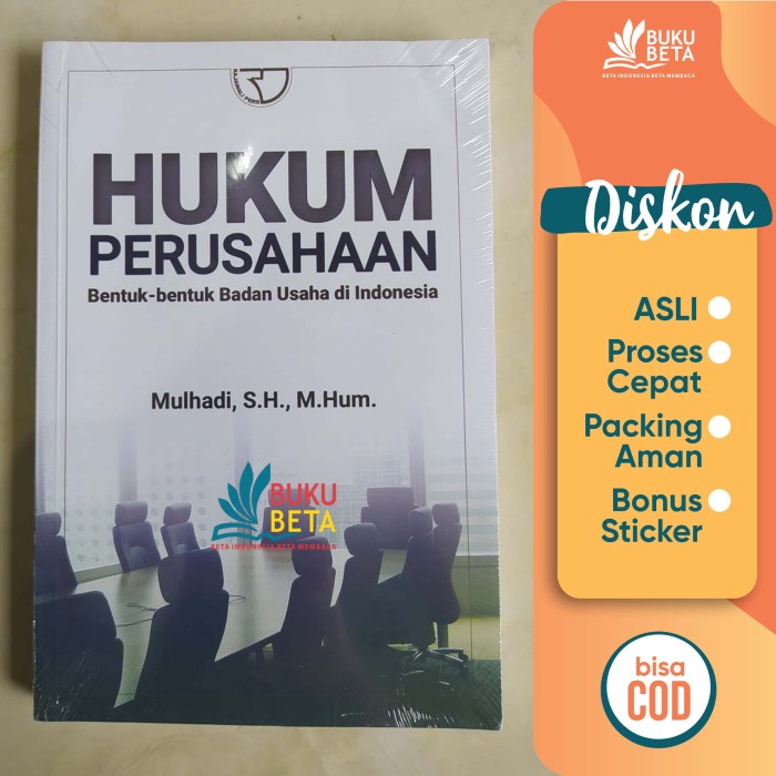 

Baru Hukum Perusahaan - Mulhadi