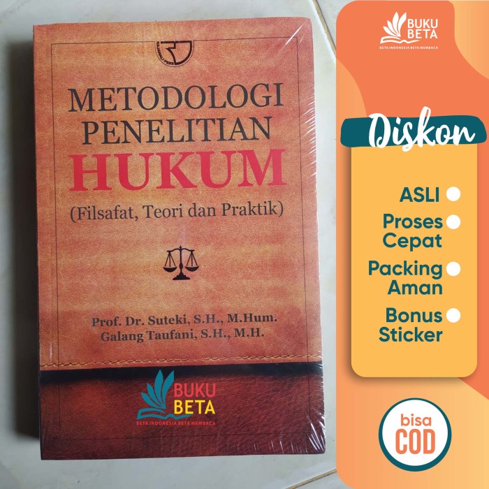 

Murah Metodologi Penelitian Hukum - Suteki