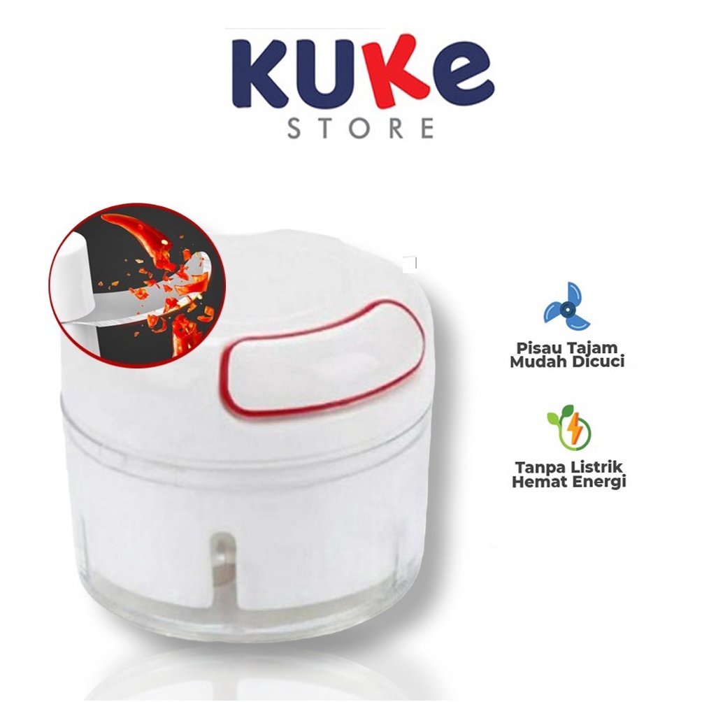 [PROMO	NAY5] KUKE Mini Food Chopper / Blender Tangan Mini / Speedy Chopper Mini / Blender Tarik Mini