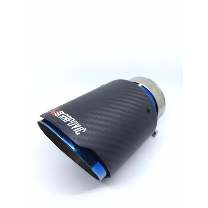 KNALPOT AKRAPOVIC CARBON BURNTIP TITANIUM PELANGI TAILPIPE MOBIL