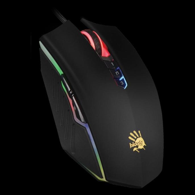 Mouse BLOODY Gaming A70 CRACK Light Strike-Mouse Gaming - Matte Black