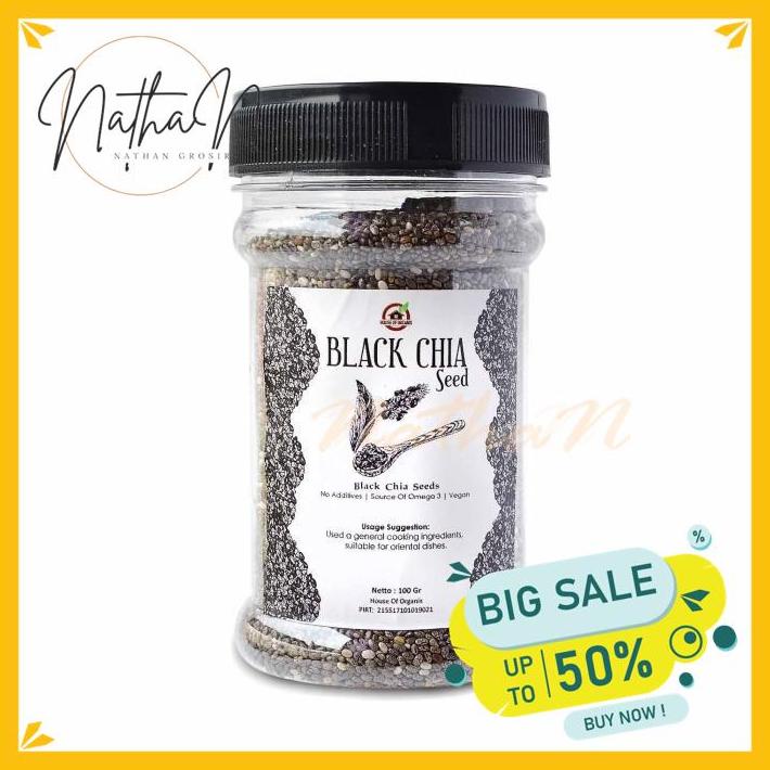 

BLACK CHIA SEED ( BOTOL )100 GR TERJAMIN BEST