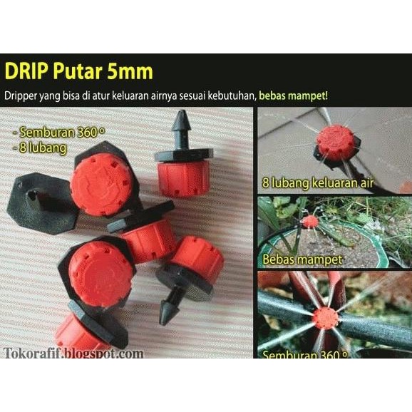 @@@@] Drip Putar - Adjustable Dripper 8 lubang