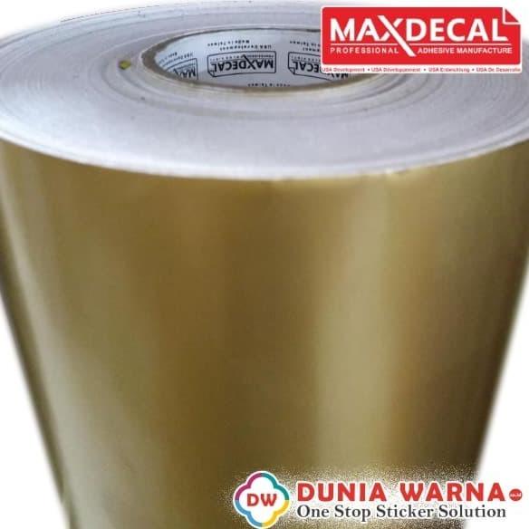 

favorit] Vinyl Dasaran Cutting MAX DECAL Gold Gloss Emas Metalik 60 cm ROLL