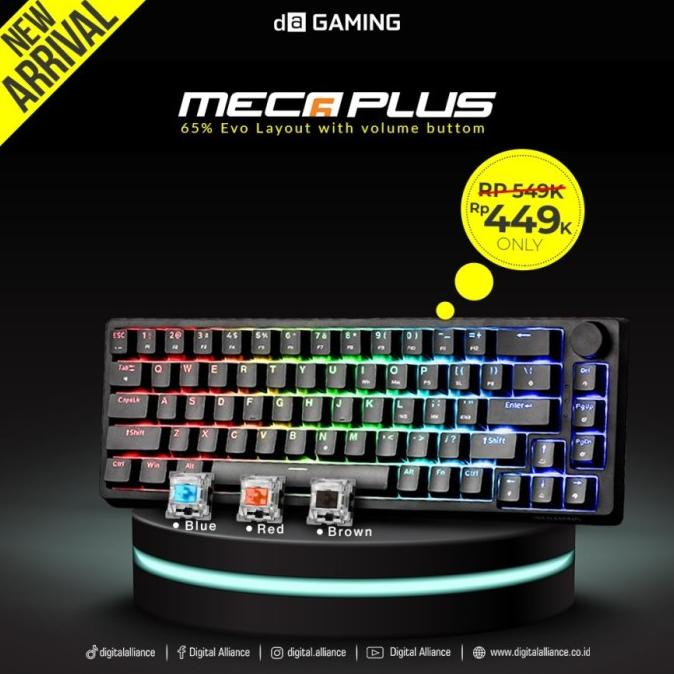 Digital Alliance Meca 6 Plus RGB - 65% with Knob Mechanical Keyboard