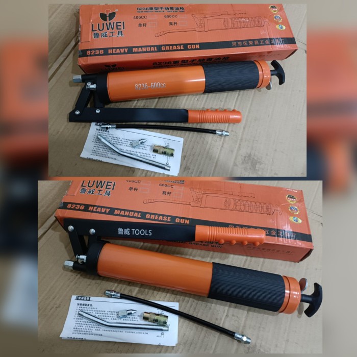 Terlaris Grease Gun 600Cc Pompa Gemuk 600 Cc Luwei High Pressure Gun
