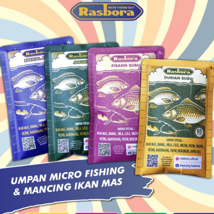 Dijual Murah Umpan ikan mas Rasbora Jasuke Spesial Amis Durian Susu Pisang Susu Kemasan 65gr T95 ✣