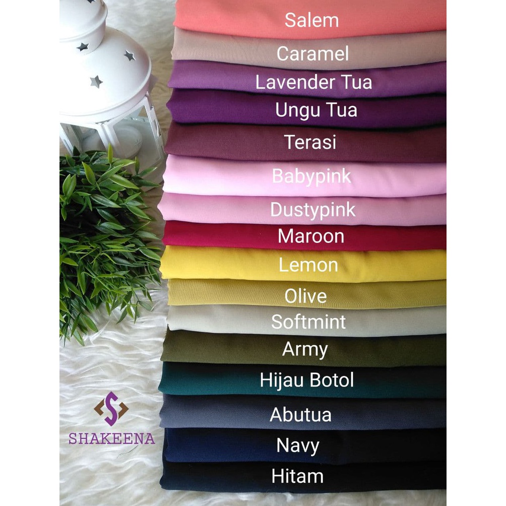 ✳Harga Termurah 6PHTT [1meter] Kain Wolfis Grade A Meteran bahan baju gamis kurung pemda kerudung po