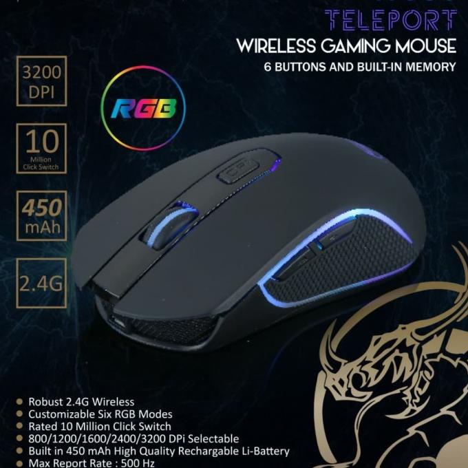 Imperion W505 Teleport Wireless Gaming Mouse Rechargeable