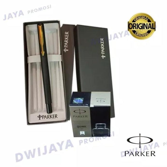 

*****] pulpen parker fountain black + refill