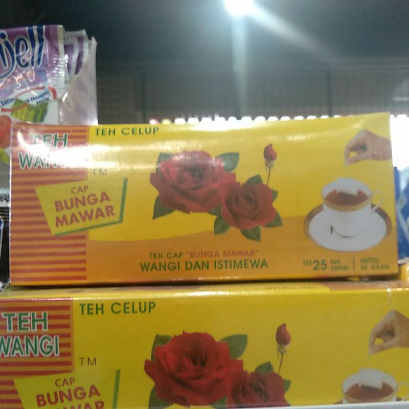 

teh celup cap bunga mawar 25 pcs