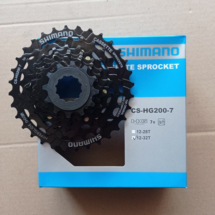 Terlaris Sprocket Freewheel Shimano 7Speed 7 Speed Cs-Hg200 12-32T Cassette