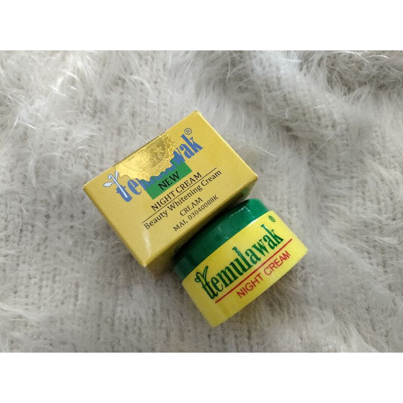 Krim pemutih wajah Temulawak malam hari original