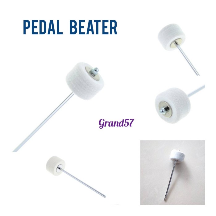 Terlaris Pedal Beater Bass Drum Felt Kick Drum Beater Pedal Head