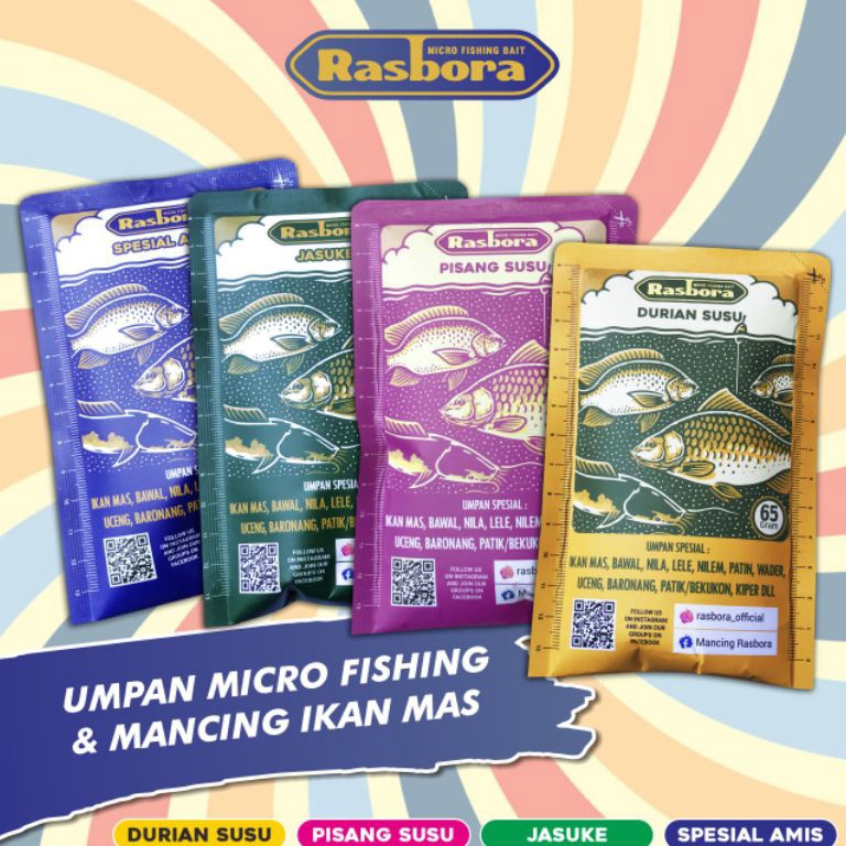 [PROMOBNG6] Umpan ikan mas Rasbora Jasuke Spesial Amis Durian Susu Pisang Susu Kemasan 65gr 204