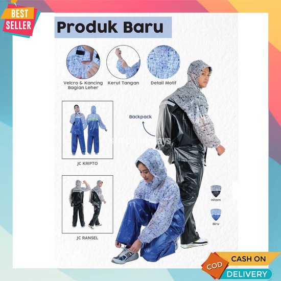 Jas Hujan Pria Wanita Keren Mantel Bening Kualitas Bagus O*Iginal Mantol Ponco Rok Dewasa Premium Ma