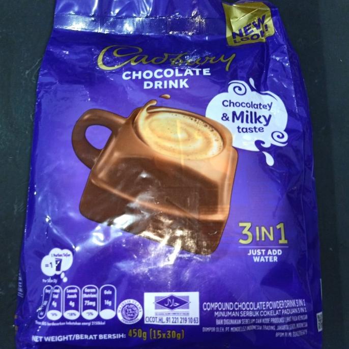 

Cadbury Hot Chocolate Drink Cadburry Coklat Minuman Instan 3in1