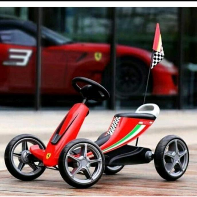 Pliko Ride On 820 Scuderia Ferarri Gocart Trike Pedal Anak Gocart