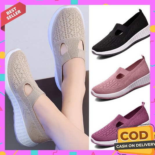 Sepatu Wanita Terbaru 2023 Korean Style Dewasa  Sneakers Perempuan Asli Ori 2022 Warna Putih Viral T