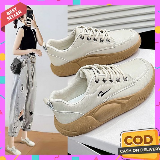 Sepatu Wanita Terbaru 2023 Korean Style Dewasa  Shoes Casual Ootd Sneaker Sekolah Sd Smp Sma Cewek S