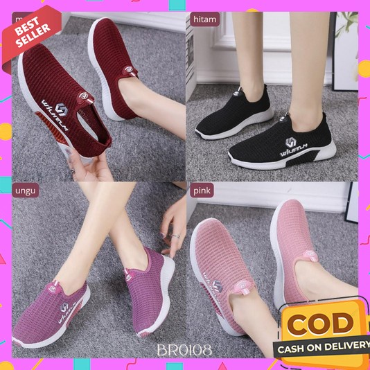 Sepatu Wanita Terbaru 2023 Korean Style Dewasa  Shoes Casual Ootd Sneaker Sekolah Sd Smp Sma Cewek S