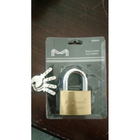 Open DS] gembok/gembok kuning / gembok kunci komputer/gembok leher pendek 50mm