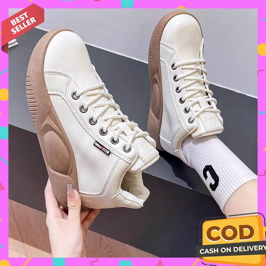 Sepatu Wanita Terbaru 2023 Korean Style Dewasa  Sneakers Perempuan Asli Ori 2022 Warna Putih Viral T