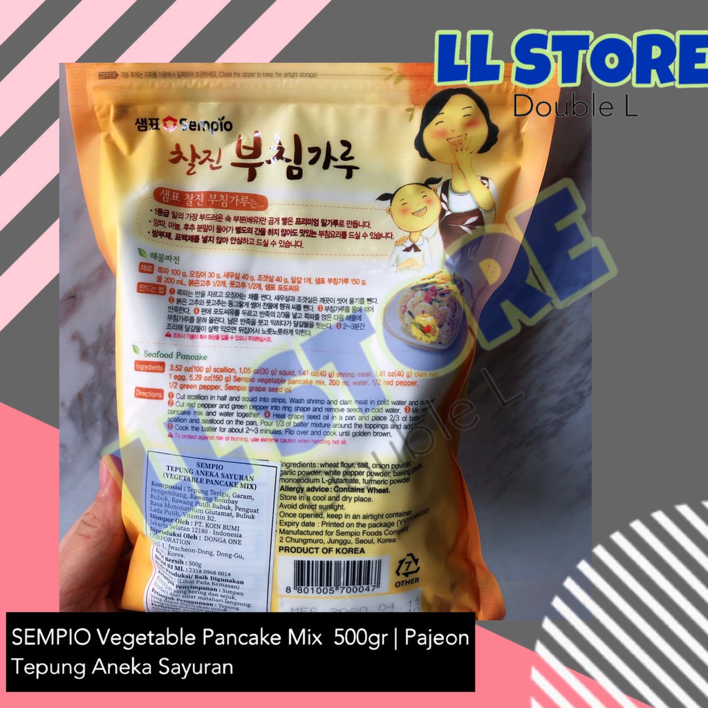 

Sempio Pancake X 500 Gr Pajeon Tepung Korea Aneka Sayuran