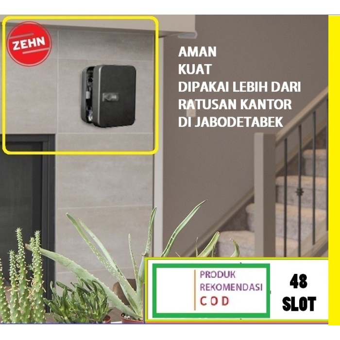 COD KEY BOX ZEHN DENGAN KODE / KOTAK PENYIMPANAN KUNCI 48 SLOT KUNCI