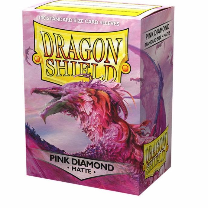 

_^_^_^] Dragon Shield Matte 100 Card Sleeve Pink Diamond