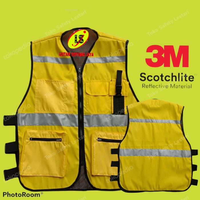Bestseller Rompi Safety/Safety Vest Reflektor 3M Warna Kuning