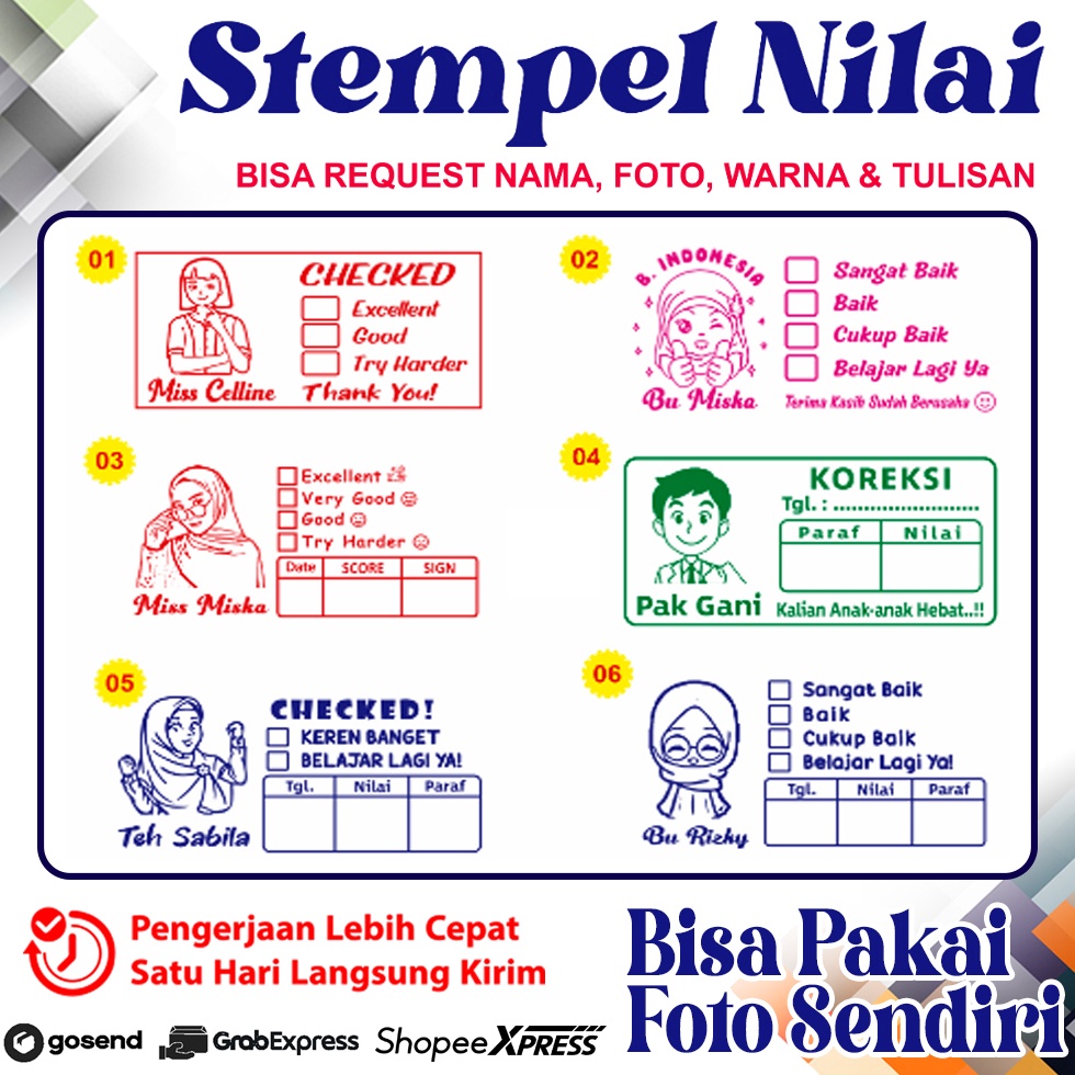 

Terbatas➽ YCKSK Stempel Nilai Guru Stempel Checked Stempel Reward BISA CUSTOM SUKA SUKA A38 ⋆Terkini