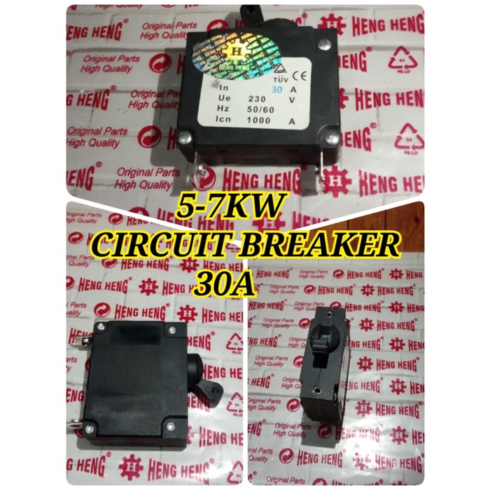 5-7KW MCB Circuit Braker 30A Genset Bensin 5000 6000 7000 watt