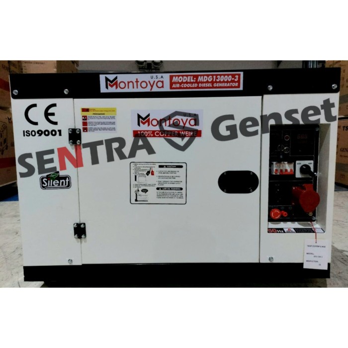 Genset 10 Kva 3 Phase Montoya Mdg 13000-3 Usa Technology