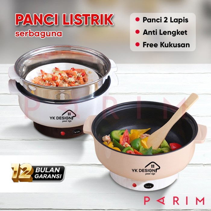 PARIM PANCI LISTRIK PANCI TEFLON FREE KUKUSAN BAHAN TEFLON PTM-803