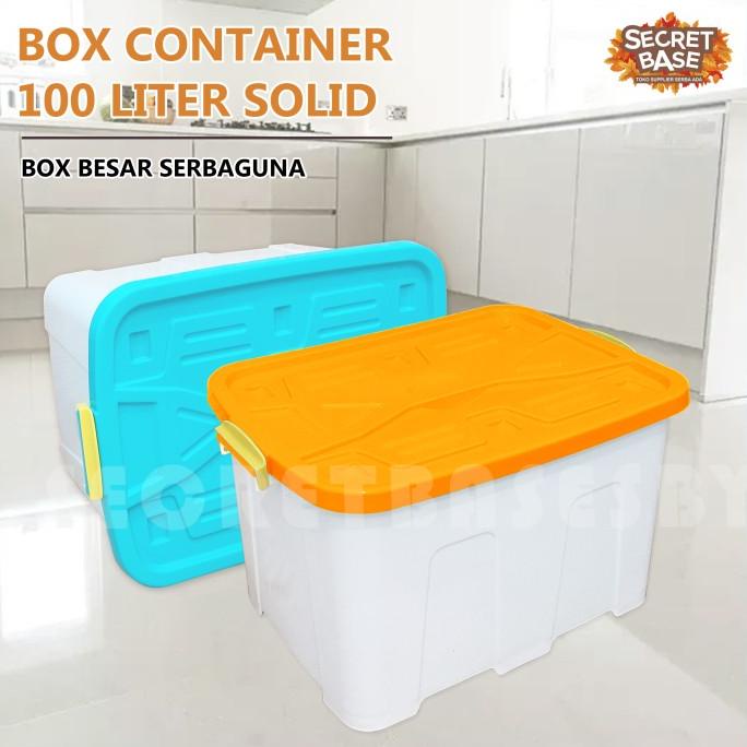 BOX CONTAINER 100 LITER + RODA - Kontainer Box / Container Box