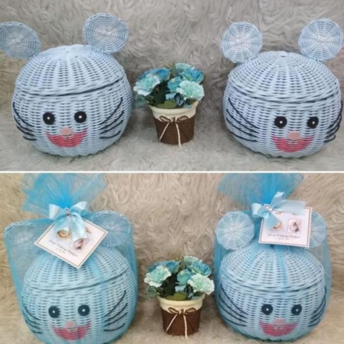 Hampers Rotan Tikus Baby/Aqiqah/7Bulan Baby/Hampers Sejiwa.Kenanga