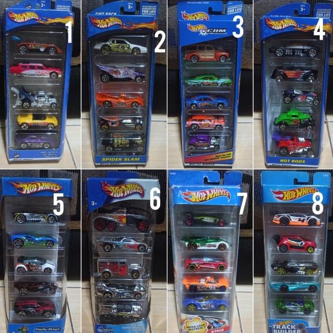hot wheels mobil diecast gift pack hotwheels isi 5 bh