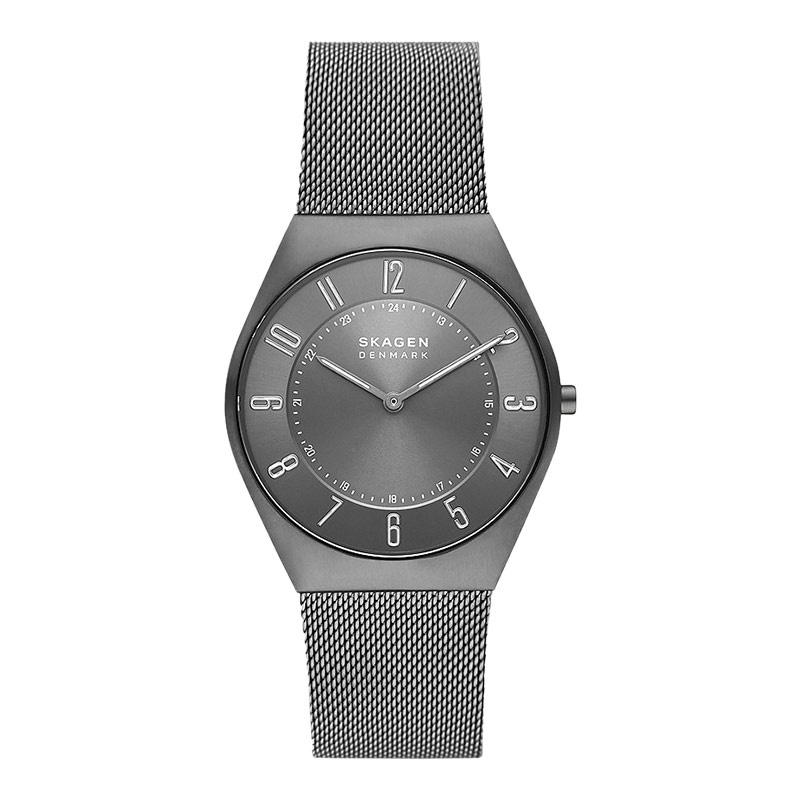 Skagen Grenen Ultra Slim SKW6824 Ladies Charcoal Dial Charcoal Mesh Strap