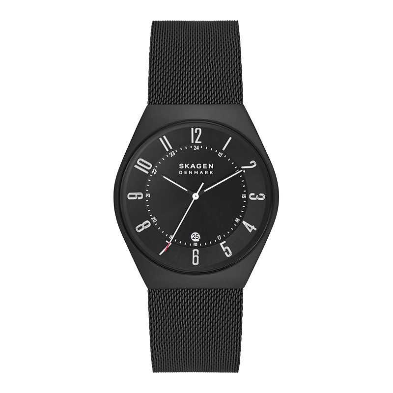 Jam Tangan Skagen SKW6817 Grenen Pria Midnight Dial Black Mesh Strap