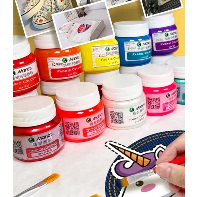 

Langsung Order Gan Maries Fabric Colour A-1050 50ml / Cat Kain / Fabric Color 0GM