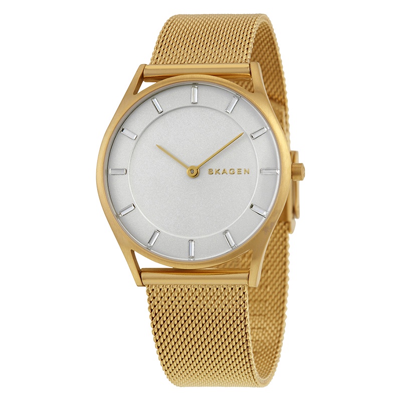 Skagen Holst SKW2377 White Dial Gold Mesh Strap